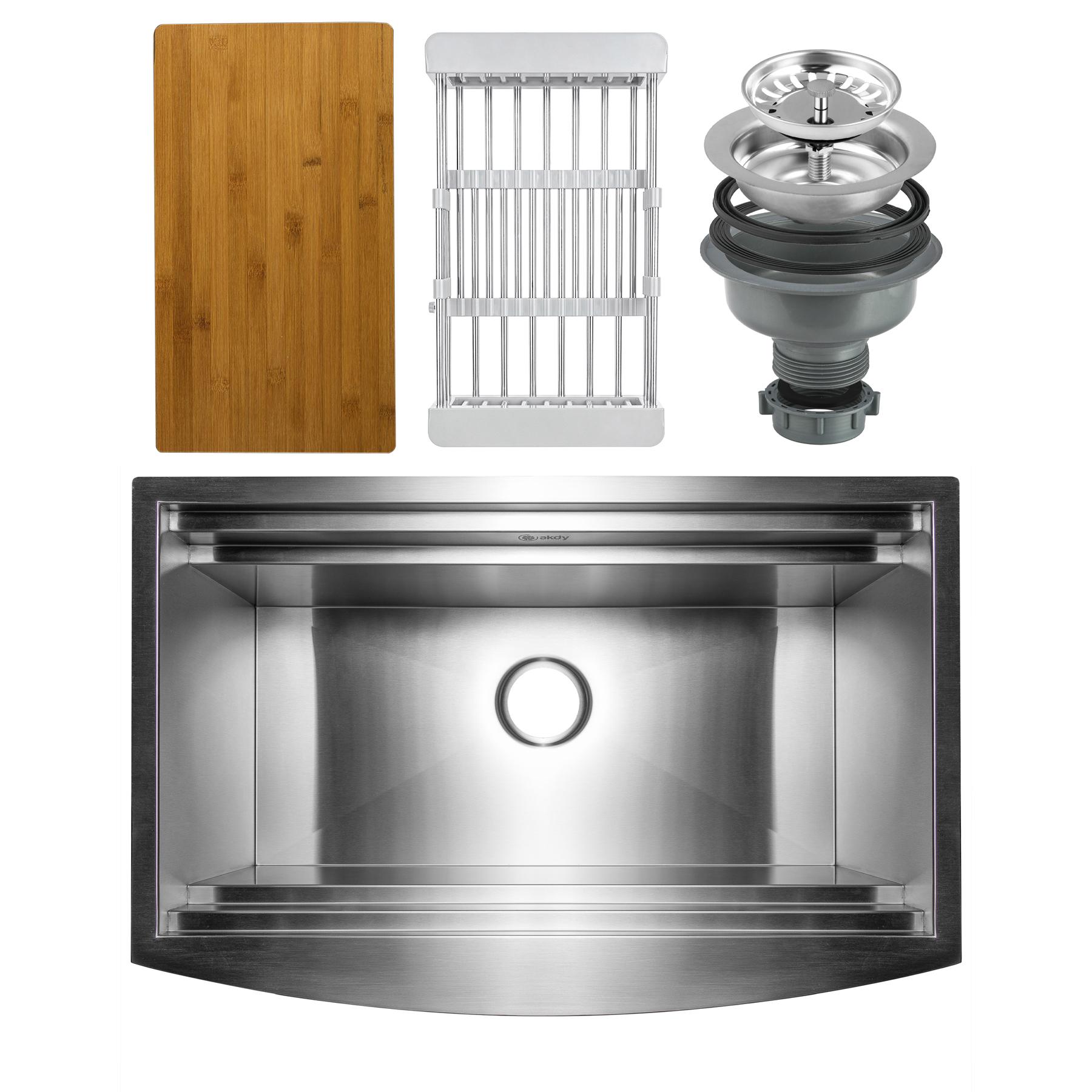 Apron mount Stainless Steel Kitchen Sink | AKDY Imports